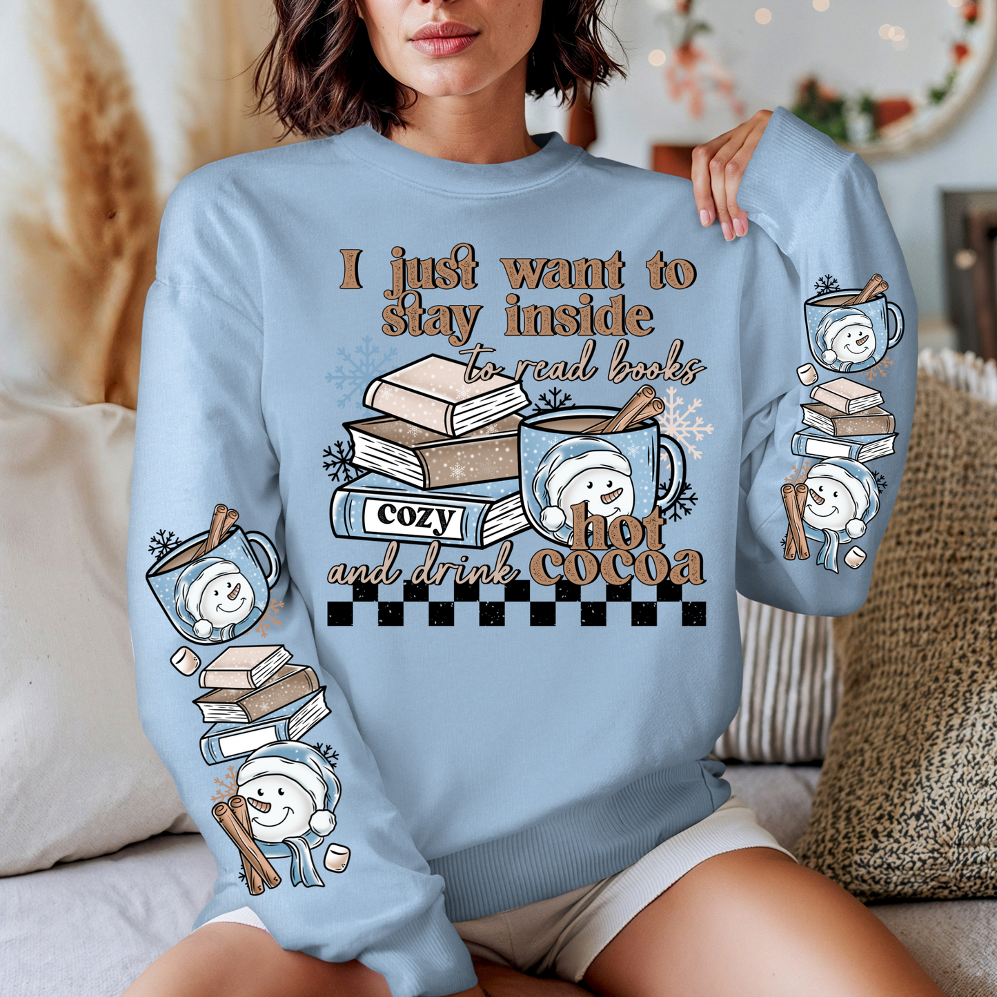 I Want To Stay Inside Crewneck Sweater