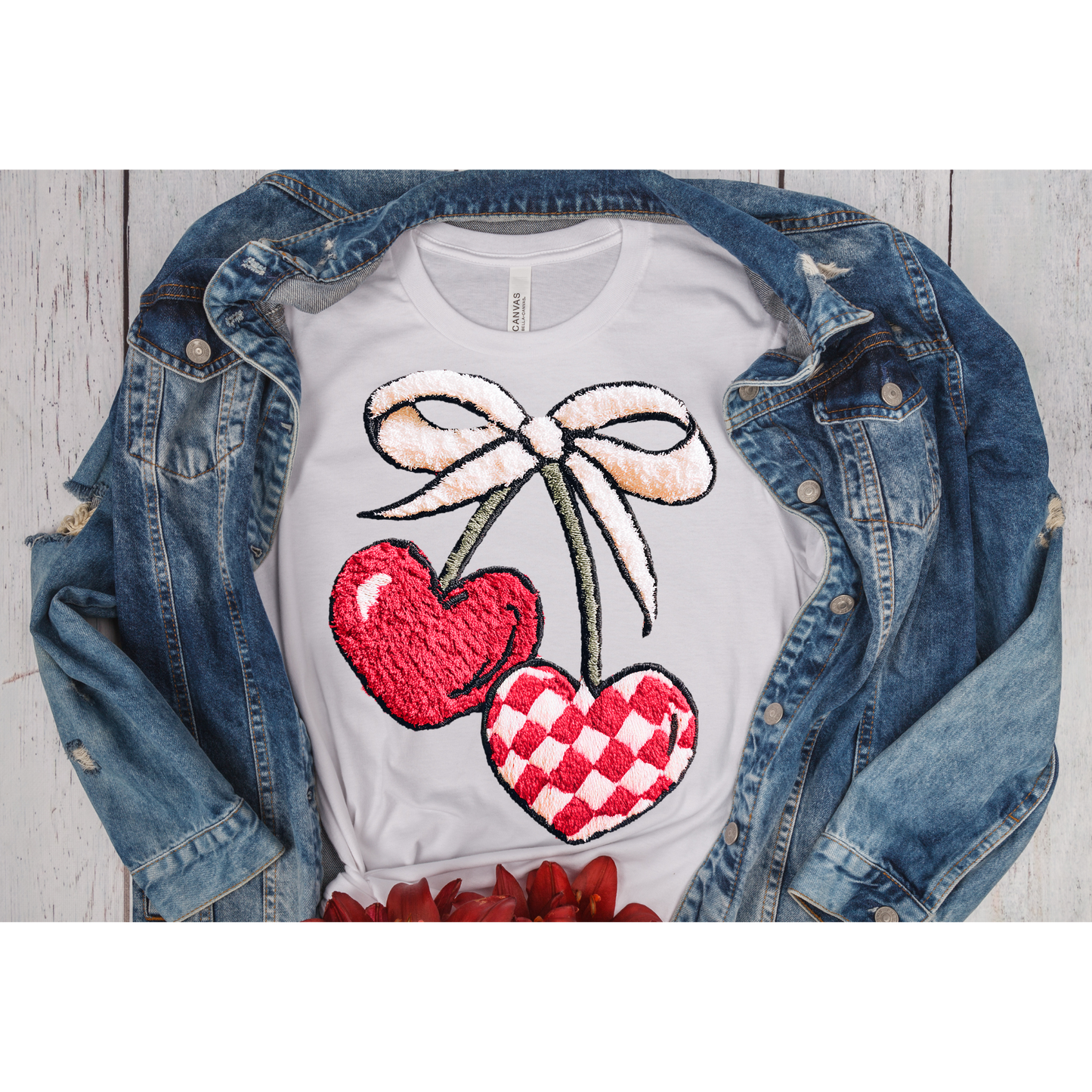 Pink Hearts & Bow