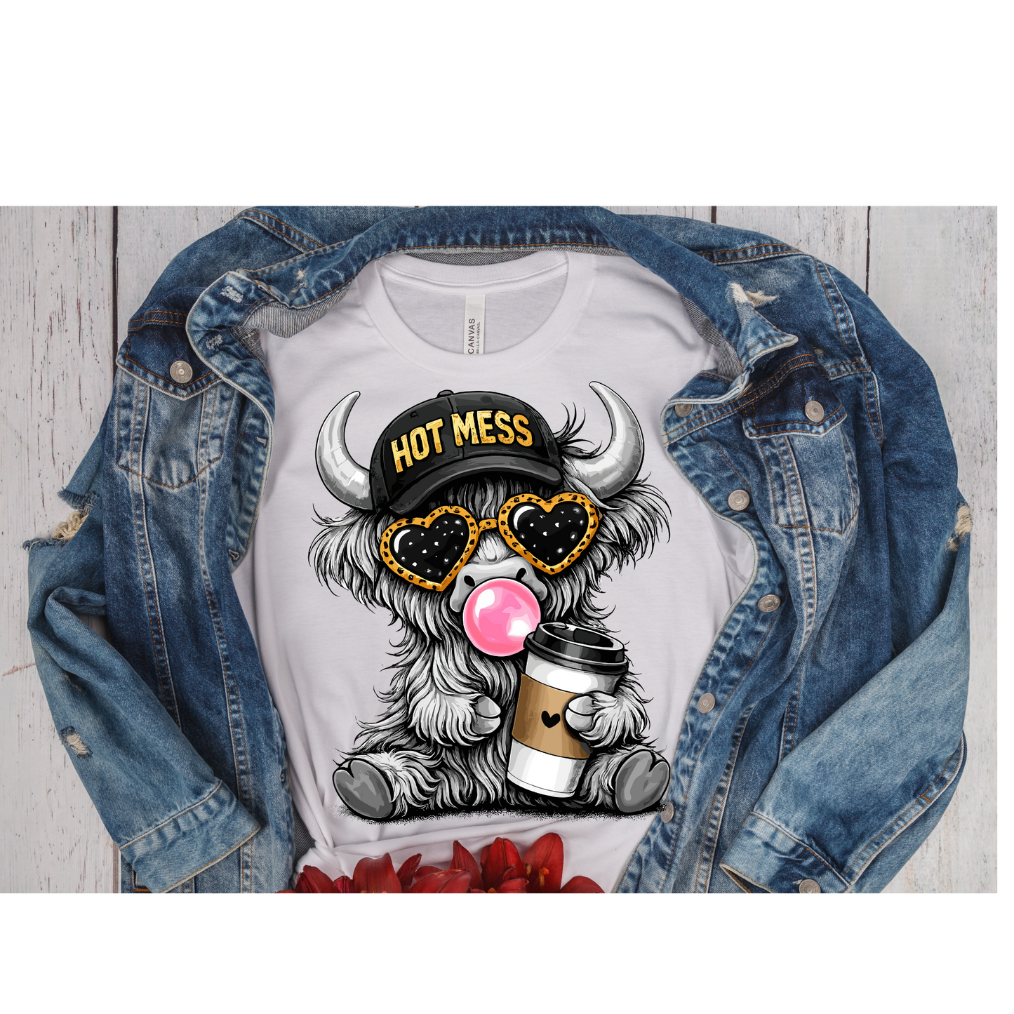 Hot Mess Bubble Gum Cow