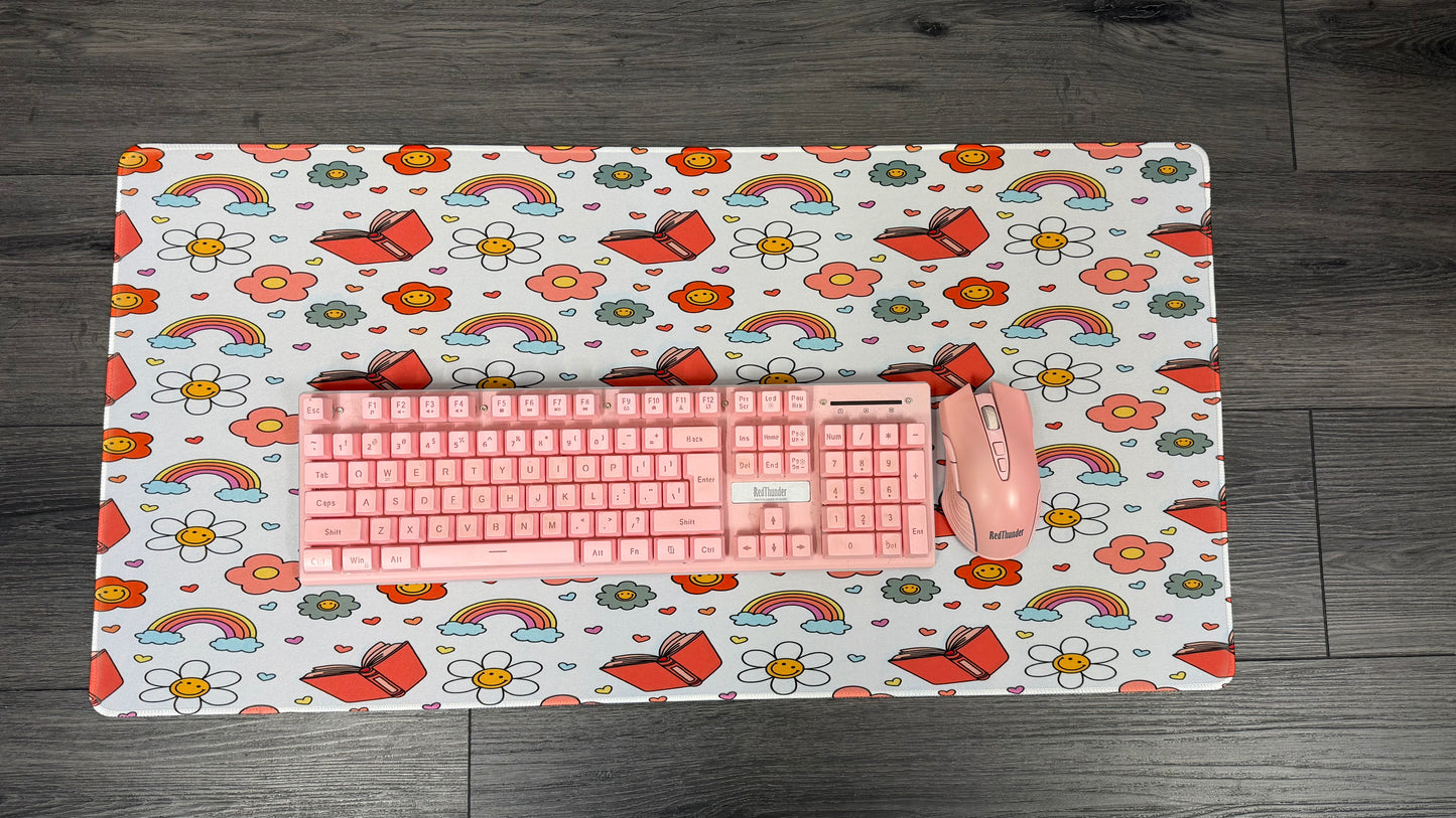 Daisy’s & Rainbows Desk Mat