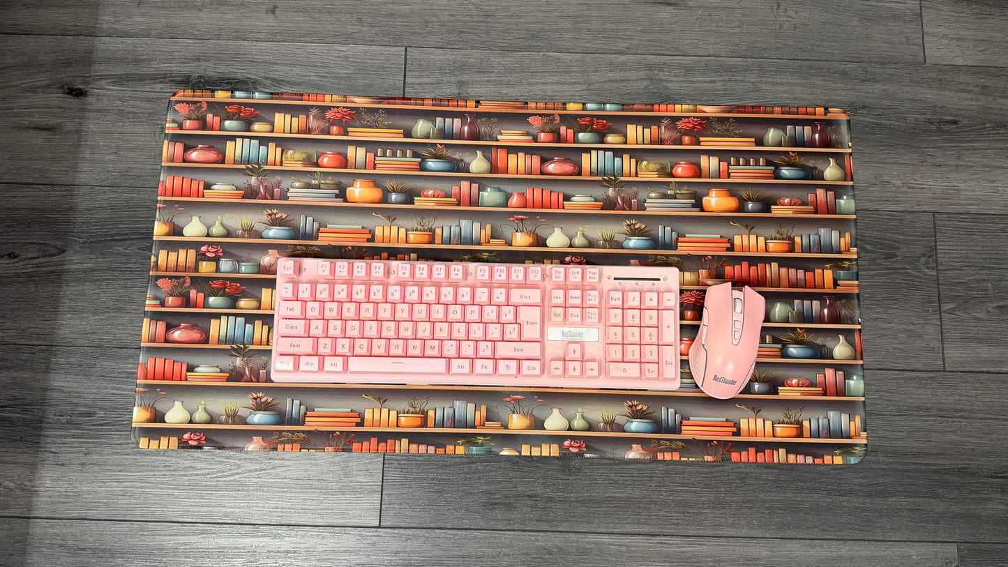 Book Shelf Desk Mat
