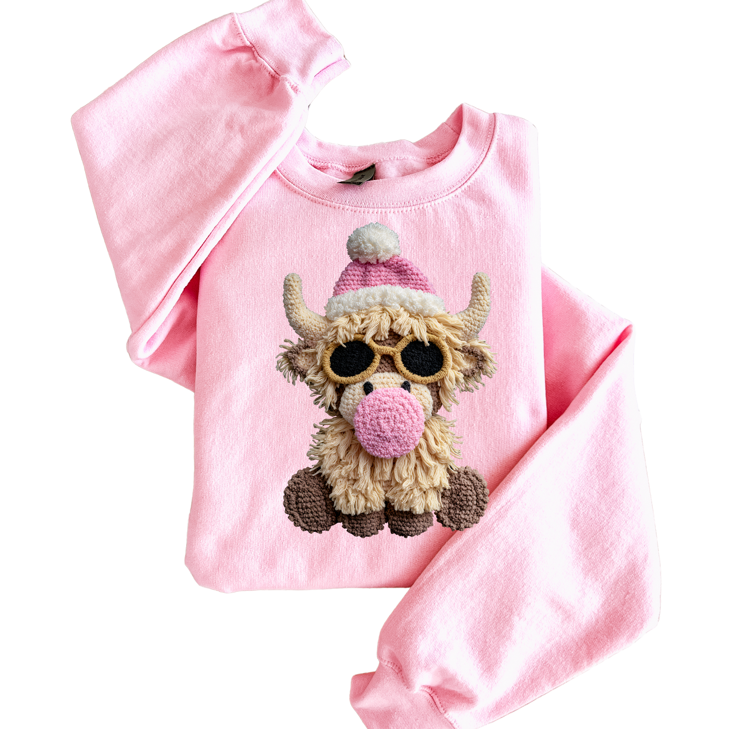 Bubble Gum Christmas Cow