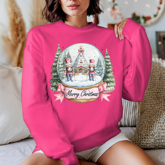 Merry Christmas Snow Globe Crewneck Sweater