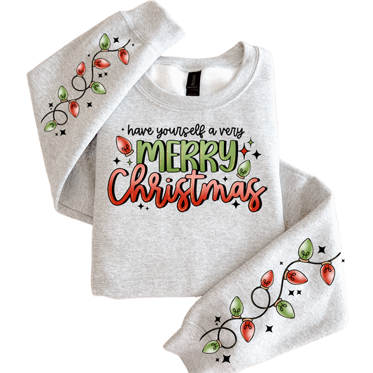 Merry Christmas with Sleeve print