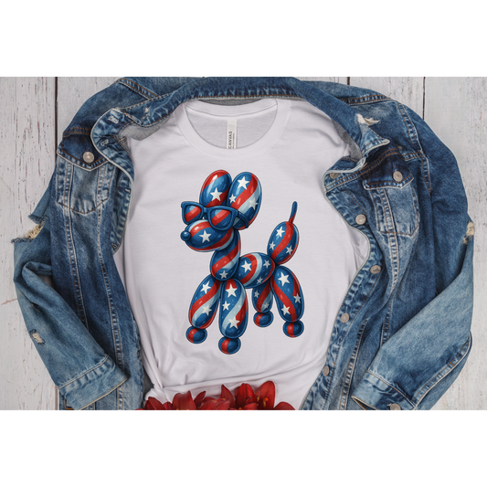 Stars & Stripes Balloon Dog