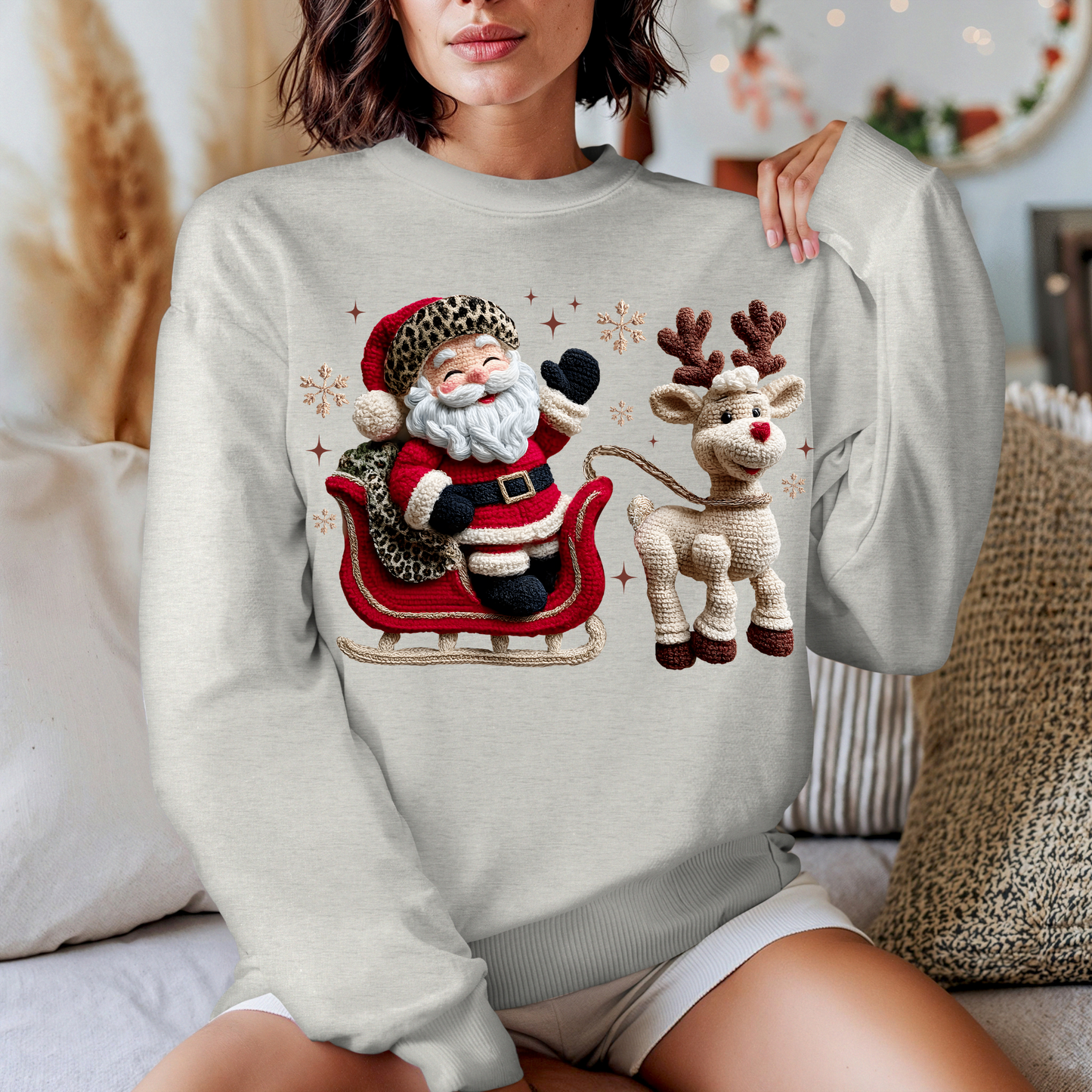 Santa's Coming  Crewneck Sweater