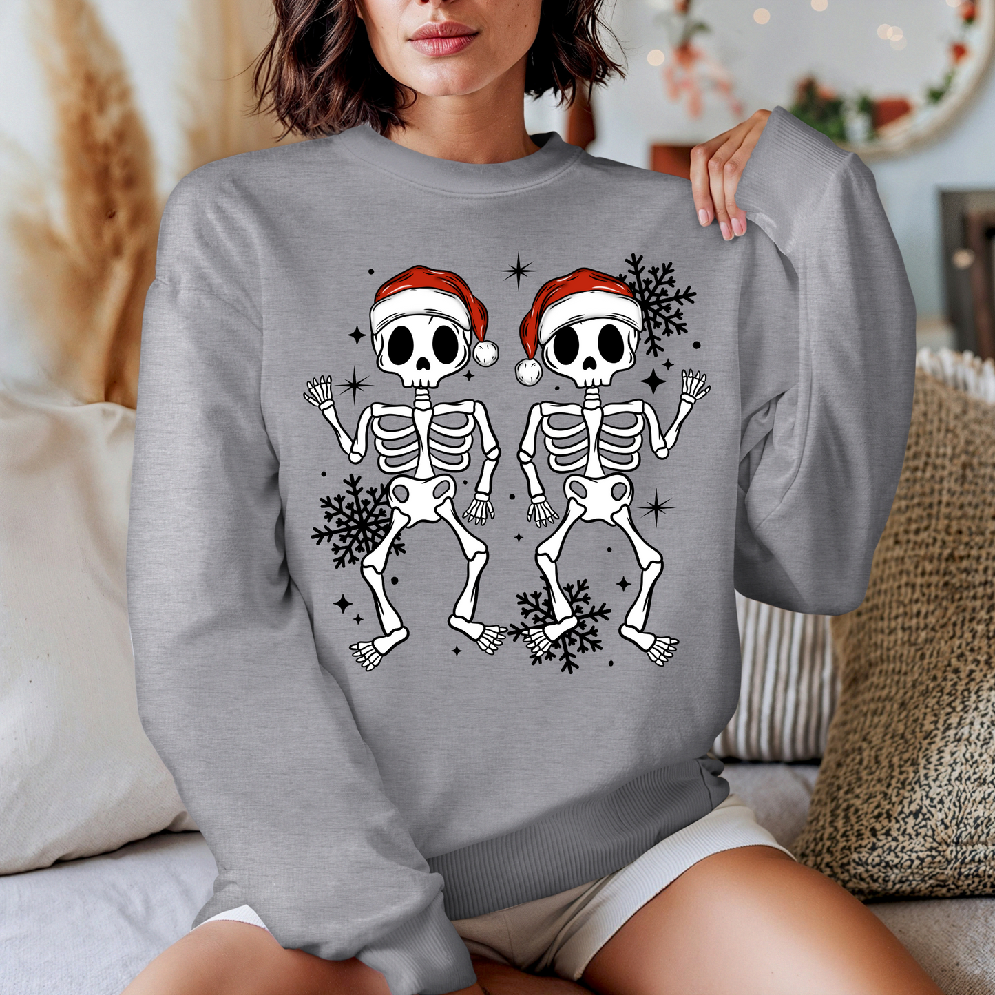 Skully Christmas Crewneck Sweater