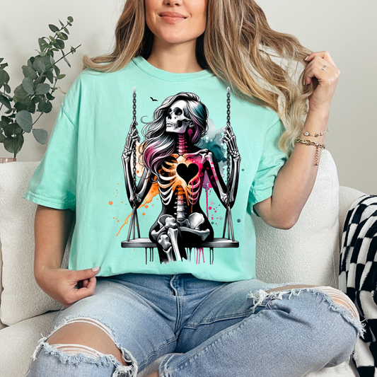 Swinging Skully Girl