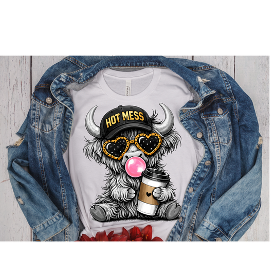 Hot Mess Bubble Gum Cow