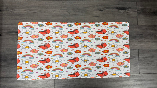 Daisy’s & Rainbows Desk Mat