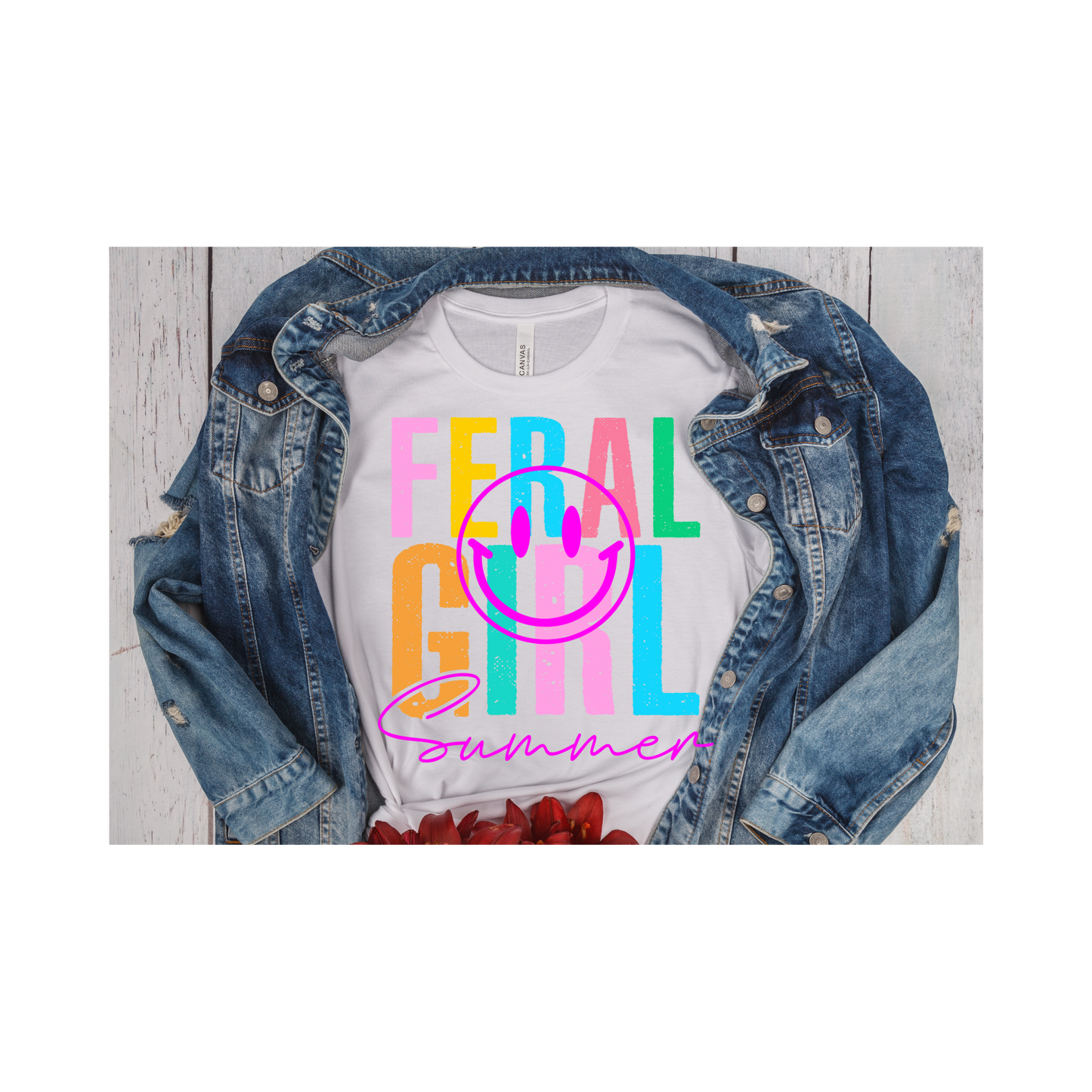 Feral Girl Summer Smiley