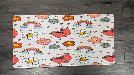 Daisy’s & Rainbow (Large Font) Desk Mat