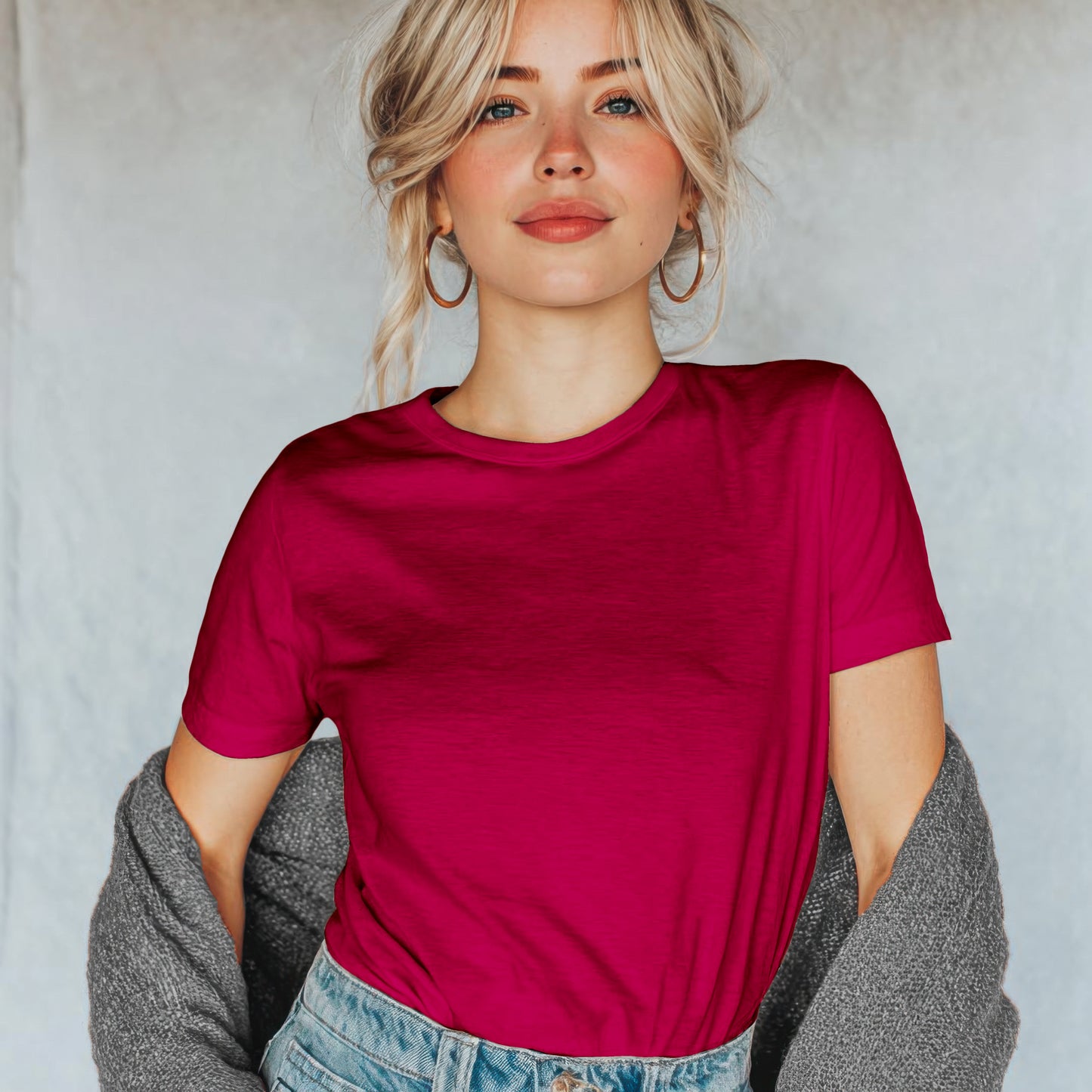 Heather Canvas Red