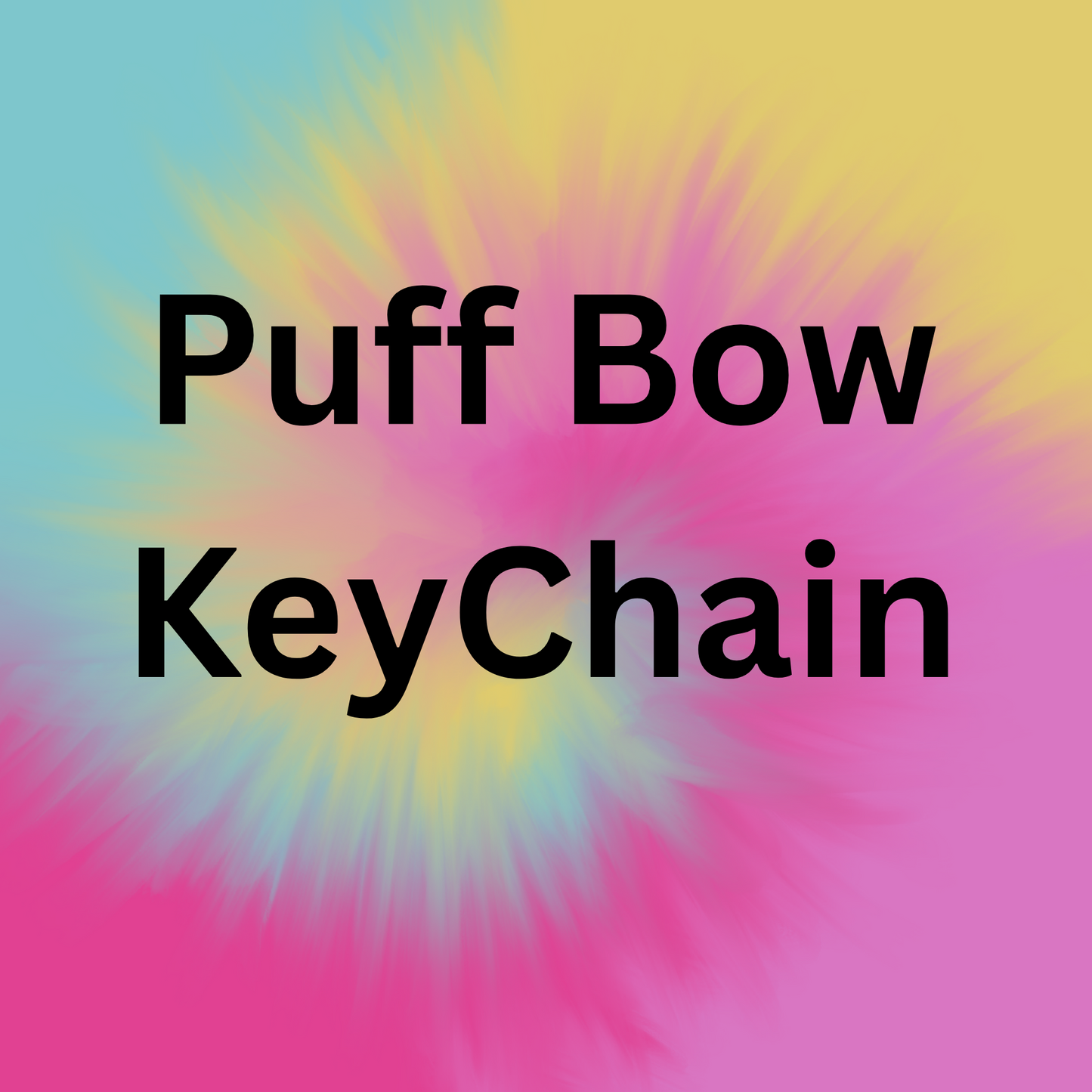 Puff Bow Key Chain